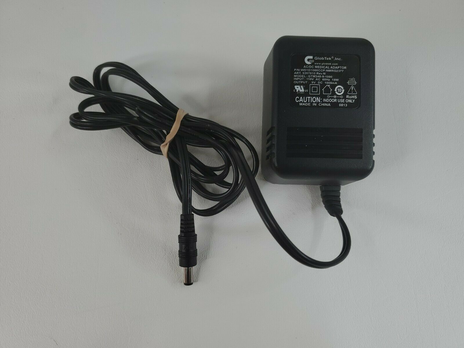 GlobTek Medical Power Supply, GTM348-9-1000 Adapter 9v 1000ma Connection Split/Duplication: 1:2 Type: AC/DC Adapter GlobTek Medical Power Supply, GTM348-9-1000 Adapter 9v 1000ma Connection Split/Duplication: 1:2 Type: AC/DC Adapter